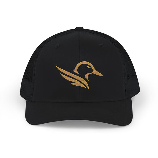 Embroidered Gold Celtic Bird Snapback Trucker Cap