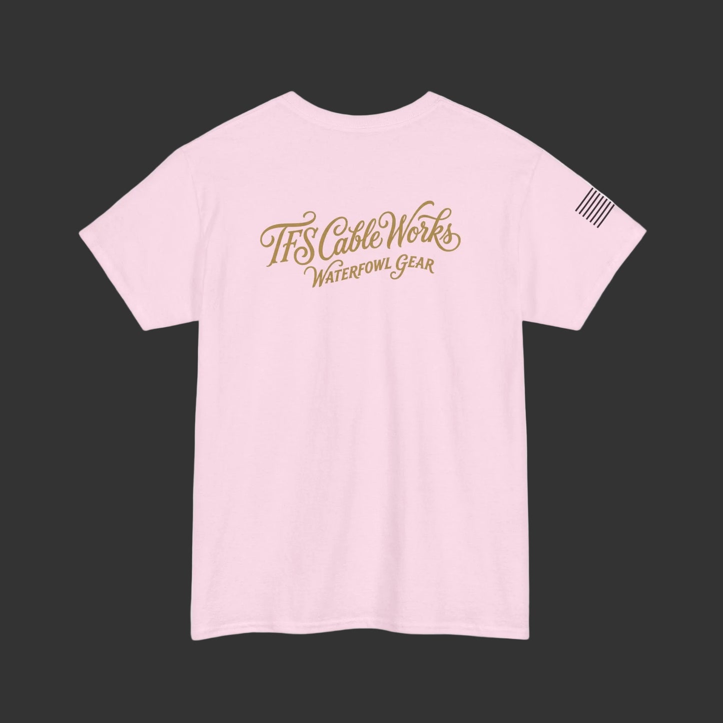 Waterfowl Gear T‑Shirt — TFS Cable Works Logo Duck Tee