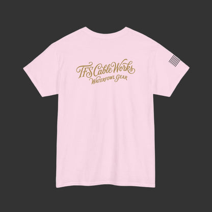 Waterfowl Gear T‑Shirt — TFS Cable Works Logo Duck Tee