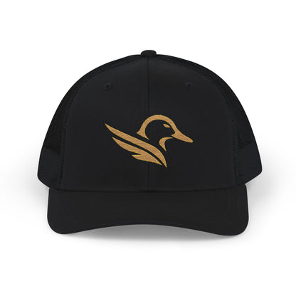 Embroidered Gold Celtic Bird Snapback Trucker Cap