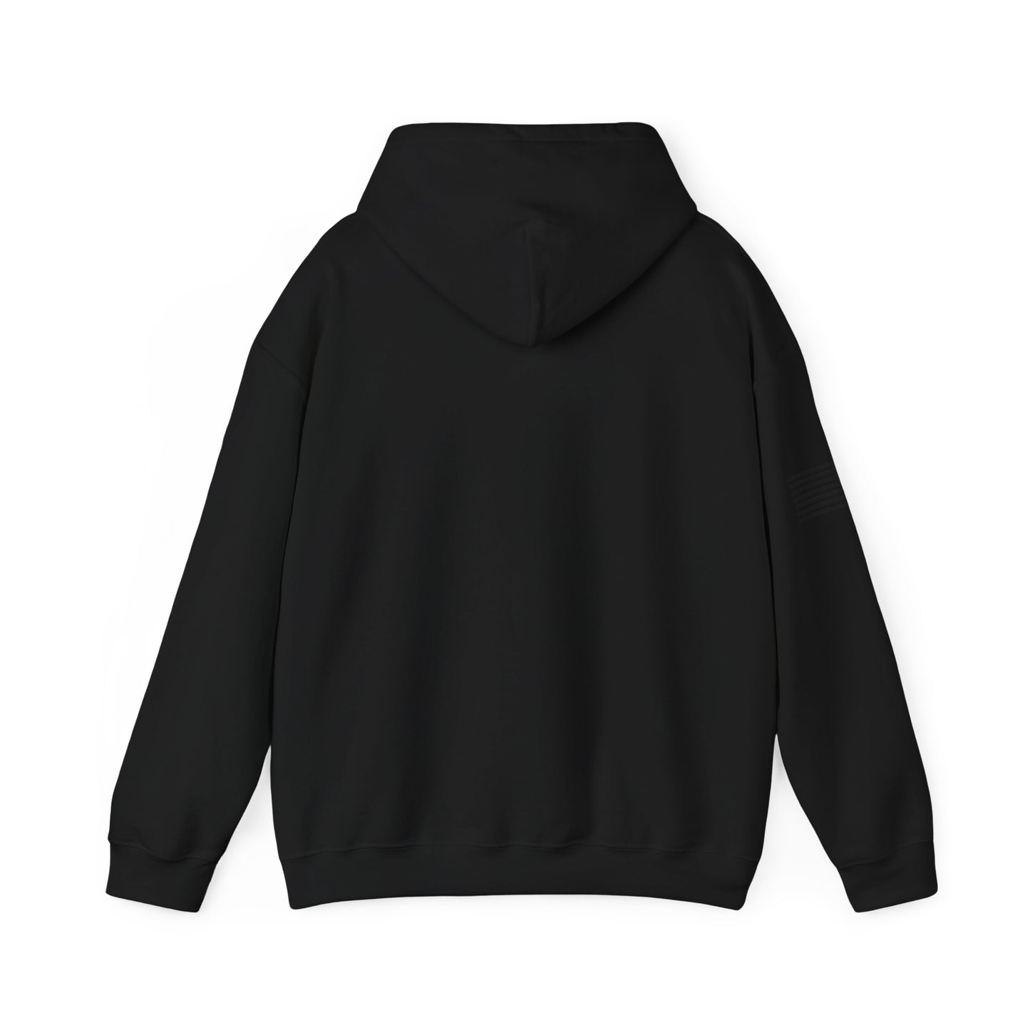 Hoodie — Minimal Gold Duck Emblem Pullover with Sleeve Flag