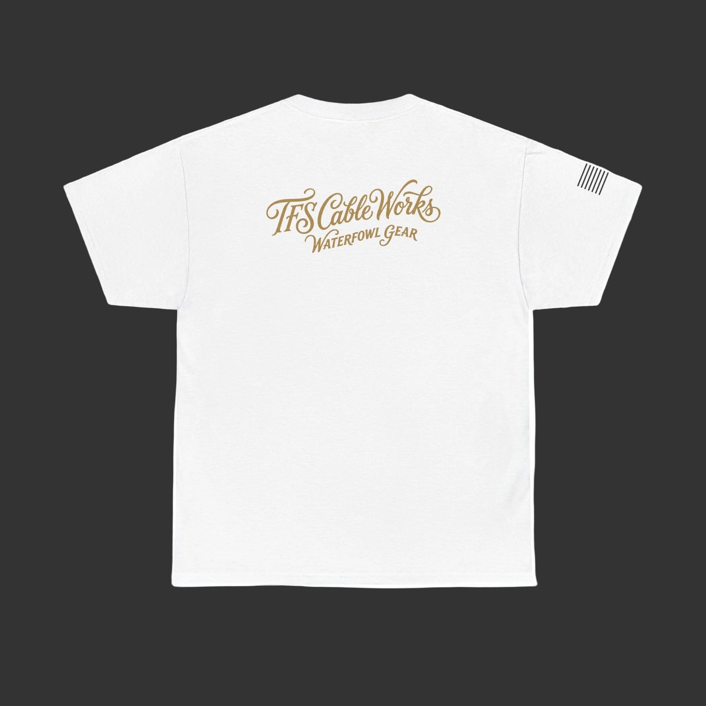 Waterfowl Gear T‑Shirt — TFS Cable Works Logo Duck Tee