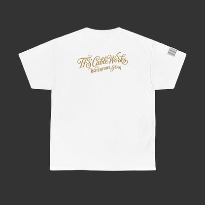 Waterfowl Gear T‑Shirt — TFS Cable Works Logo Duck Tee