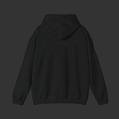 Hoodie — Minimal Gold Duck Emblem Pullover with Sleeve Flag