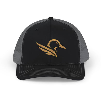 Embroidered Gold Celtic Bird Snapback Trucker Cap