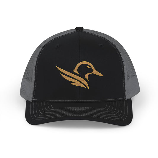 Embroidered Gold Celtic Bird Snapback Trucker Cap