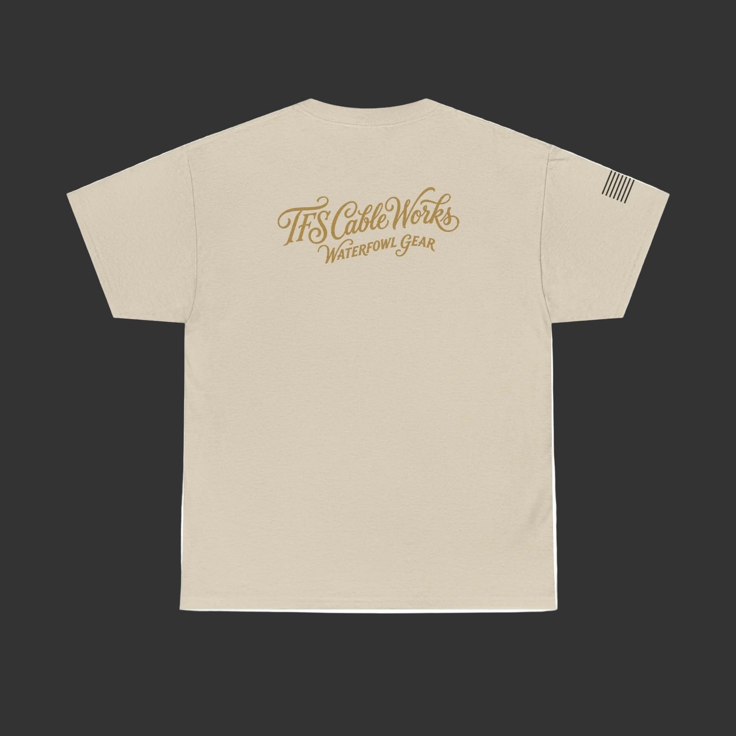 Waterfowl Gear T‑Shirt — TFS Cable Works Logo Duck Tee