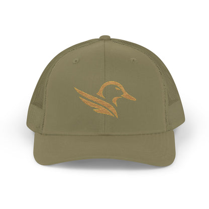 Embroidered Gold Celtic Bird Snapback Trucker Cap