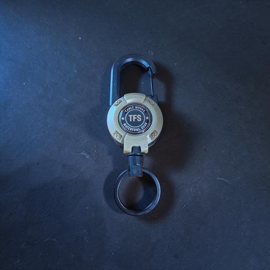 Steel cable retractable clip