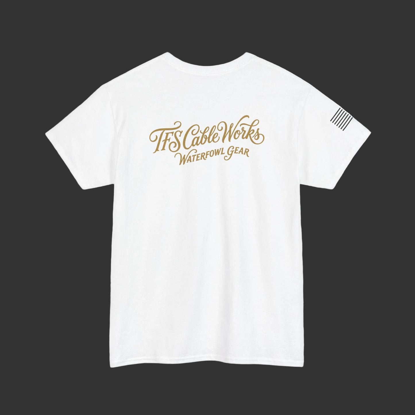 Waterfowl Gear T‑Shirt — TFS Cable Works Logo Duck Tee